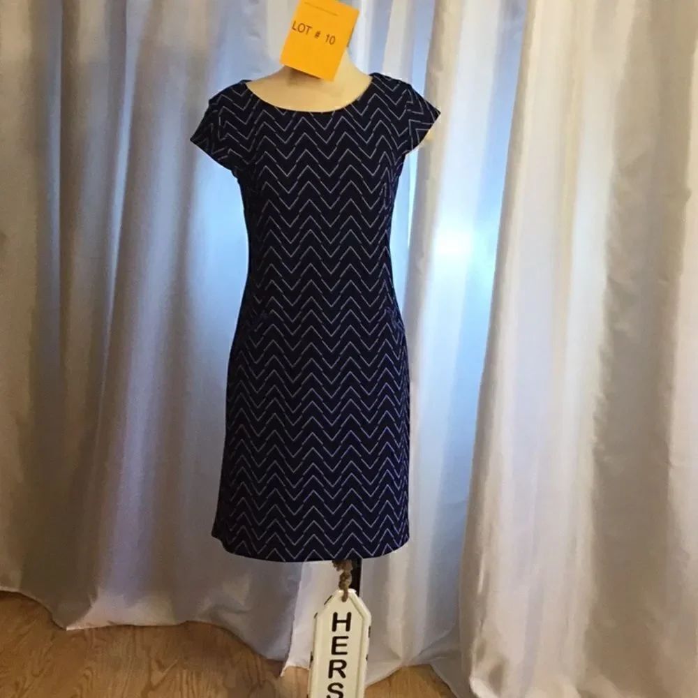 MADISON LEIGH dress in size 6 in chevron pattern